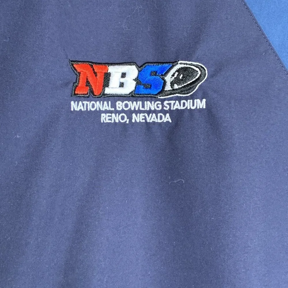 Tri-Mountain Coat Mens L Blue Full Zip Hook & Loop Cuff & Collar NBS Reno Embrod - Picture 7 of 14